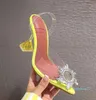 ホットステイズ35〜40 41シルバーラインストーンPVCクリア透明な靴女性ポイントトーポンプブライダルウェディングシューズラグジュアリーデザイナーハイヒール