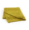 7 färger ins wraps filtar plantskola sängkläder nyfödd fast färg ihåliga ut stickade filtar swaddling