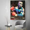 Alec Monopoly Boxing Mike Tyson Canvas Fragment Decor Home HD Printed Modern Art Malal