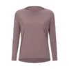 L-111 Long Sleeve Yoga Shirts Sport Top Fitness Yoga Top Gym Top Sports Wear for Women Gym Femme Jersey Mujer Running T Shirt