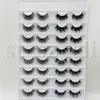 8 styles 16 paires style mixte 3D vison noir faux cils naturels longs wispies touffus cils moelleux réutilisable beauté maquillage des yeux To8102522