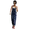 Fashion Casual Women High Quality Loose Denim Jeans Pants Hole Overalls Straps Jumpsuit Rompers byxor 21912141448