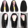New Headband Wigs for Black Women Human Hair Wigs 150%density None Lace Front Wigs Brizilian Virgin Hair Machine Made Full Headband Wig