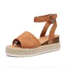 Dames sandalen hoge hakken zomer casual buckle dames peep 2020 vrouw wiggen dames platform teen vrouwelijke strandschoenen plus size1