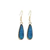 Waterdrop Resin Druzy Drusy Charms Orecchini Designer Orecchini Moda Orecchini pendenti per le donne