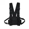 Svart hiphop Streetwear Militär Bröstriggväska för män Functional Waist Packs Justerbara fickor Waistcoat Fashion Chest Bags