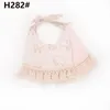 Ins Cartoon Floral Geometry Animal Print Bibs Infant Burp Cloths Baby Girls Boys Cotton Double Layer Tassel Bibs 37 Styles M2813