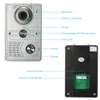 7-calowy przewodowy przewodowy monitor kryty z IR-Cut Rainsproorfoodoodporną kamerą Outdoor Visual Intercom Dwukierunkowy Audio Zdalne Unlock1