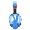 Air tight leak proof compressed lightweight foldable wide sight dry top breathing swimming diving snorkeling full face snorkel mas3362645