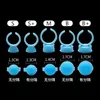 100 Stks / Pack Blue Disposable Ring Cup Grafting Wimper Lijm Lade Tattoo Pigment Ink Pallet Adhesive Holder