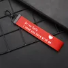 New Drive Safe Lanyard Keychain hangs Heart Love you Safe Drive car key ring ribbon handBag hangs women men fashion jewelry will and sandy