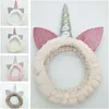 Lovely Unicorn Plush Hairband Coral Fleece Sequins Kids Girls Headbands Elastic Hair Band For Halloween Christmas Supplies 5 Colors Gifts