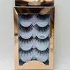 Handmade grossas mink cílios postiços definir 5 pares macia falso longa naturais cílios maquiagem dos olhos com laser de embalagem 6 modelos disponíveis DHL grátis