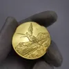 Mexikanische Freiheitsstatue vergoldete Münzsammlung Geschenk Souvenir Kunst Metall Gedenkmünzen92328345268303