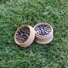 Natural Wood Grinder 3 Layer Natural Wooden Cigarette Tobacco Herb Grinder High Quality Smoke Crusher Hand Muller