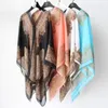 Women Sexy Pashmina Cape Sunscreen Print Shawl Scarves Casaul Driving Beach Wraps Gown Blouse Women Summer Poncho Fashion Wrap LSK1407