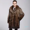 أزياء - معطف المنك الذكور الجديد في الخريف والشتاء من 2020