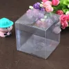 50pcs 9*9*9cm clear plastic pvc box packing boxes for gifts/chocolate/candy/cosmetic/crafts square transparent pvc Box