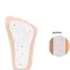 Fotborste exfolierande död hudborttagning av träborste med naturlig borst och pimpsten Stone Foot Brush Massager LX2891