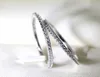 Victoria Wieck luksusowa biżuteria 925 srebrna srebrna pełna oszałamiająca biała szafir cZ Diamond Party Women Wedding zaręczyny Ring3163339