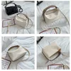 Sac à main en PU blanc pour femmes, petits sacs à main carrés à la mode pour dames, sacs d'été pour filles, nouvelle collection