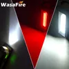 Vit Röd Ljus LED Arbetslampa Portabel USB Uppladdningsbar Torch Lantern med magnetisk krok för bil reparera camping