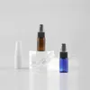 100x10ml Blå Brown Clear White Spray Pet Bottle 10cc Small Travel Perfume Container med Mist Sprayer Pump,