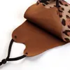 Leopard Print Suede Mask Adjustable Dustproof Outdoor Fashion Protective Mask Resuable Earloop Face Masks For Women Máscaras Faciales