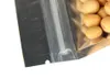 8x14cm Imballaggio traslucido richiudibile a prova di odore Borsa in Mylar Foglio di alluminio Zip Snack alimentari Regalo Vetrina Sigillo termico