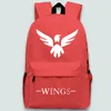 Sac à dos Wings Gaming Sac à dos Player Team Sac d'école de sport électronique Sac à dos imprimé Jeu Cartable de sport Sac à dos en plein air