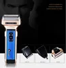 Accueil Trois en un Suit de toilettage Razor Multi-fonction Couteau à barbe Coiffure Clipper Nez Hair Device Electric Shaver Recharteable and Dry Battery