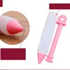 5pcs/set Silicone Kitchen Tool Silicone Spatula Scraper Oil Brush Food Tongs Egg Beater Whisk Cake Decoration Pen Pink Baking Set BH4104TYJ