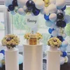 10pcs Outdoor Grand Event Backdrops Cylinder Plinth Pedestal Display Rack with Crystal Mirror Cake Stand for Birthday kids Party DIY Wedding