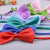 50pcs Adjustable Strap Pet Dog Bow Tie Neck Accessory Necklace Collar Puppy Bright Color Cat Rabbit Pet Cat Bow Bowtie Mix Color