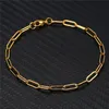 2020 New Minimalist Gold Plated Paperclip Chain Plain Circle Bar Necklace Stainless Steel Chain Necklace for Women14365018