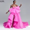 2021 Hot Pink Милой Пром платье многоуровневых оборки Вечерних платья vestidos де фиеста сшитого Robe De Soiree