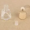 Elmas Cam Araba Yayıcı Şişeler Ahşap Cap Plastik İpucu Parfüm Parfüm Şişeleri Araç Yayıcı Cam Konteyner LX3339 boşaltın 8ML