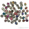 Charms Armband Partihandel Mix Styles Metal Snap Charm Fit Bracelets Noosa Snap Smycken