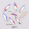 20 sztuk Kryształy Nail Diamond Kamień Strass AB Glass Dżetów Do Nails 3D Dekoracje Art Dostarcza Biżuteria QB217-246a