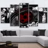 Модульные настенные художественные картины на холсте HD с принтом аниме картина в рамке 5 шт. Шаринган плакат современный домашний декор Room7505298