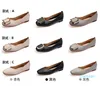 Hot sale-ladies flat shoe lager size 33-43 womens girl leather Nude black grey New arrivel Working wedding Party Dress shoes Forty-three