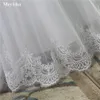 Neues weißes Elfenbein -Spitzen -Hochzeitskleid für Bräute mit Spitzenkante plus Größe Maxi Formal aus dem Schulterkleid 6877762