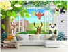 Пользовательские фото обоев для стен 3d настенного Большого дерево окна декорации мультфильма детской комнаты детской комнаты фон обои украшения дома