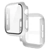 Para Apple Watch 7 PC Caso + Película de protector de pantalla de vidrio templado Iwatch 6 5 4 3 2 1 SE Tapa 38mm 42mm 40mm 44mm 41mm 45mm Iwatch7
