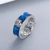 Anello da donna con testa di tigre Anello con testa di tigre animale Anello da dito Accessori di gioielli di moda per la festa regalo Alta qualità3538369