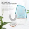 Hot U 360 Intelligent Automatic Sonic Electric Toothbrush USB Silicone Tooth Brush Teeth Whitening Blue Light for Adults 3 Modes