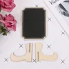 10pcs/lot Wooden Mini Blackboard Table Restaurant Sign Memo Message Stand Chalk Board Wedding Party Decoration Supplies