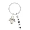 100шт Angel Key Chain брелоков Подвеска для Baby Shower день рождения Свадебный банкет партии сувениры Подарочные утварь Украшения