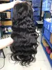 Лучшие продажи кузова волна человеческих волос передние кружева парик 10А качество 150 плотность девственные волосы для леди естественный вид