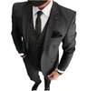 슬림 남성 댄스 파티 파티 비즈니스 정장 신랑 턱시도 남자 코트 양복 조끼 바지 세트 (재킷 + 바지 + 조끼 + 나비 넥타이) K208에 적합